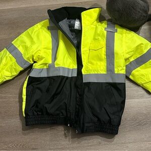 Men’s construction high visibility coat